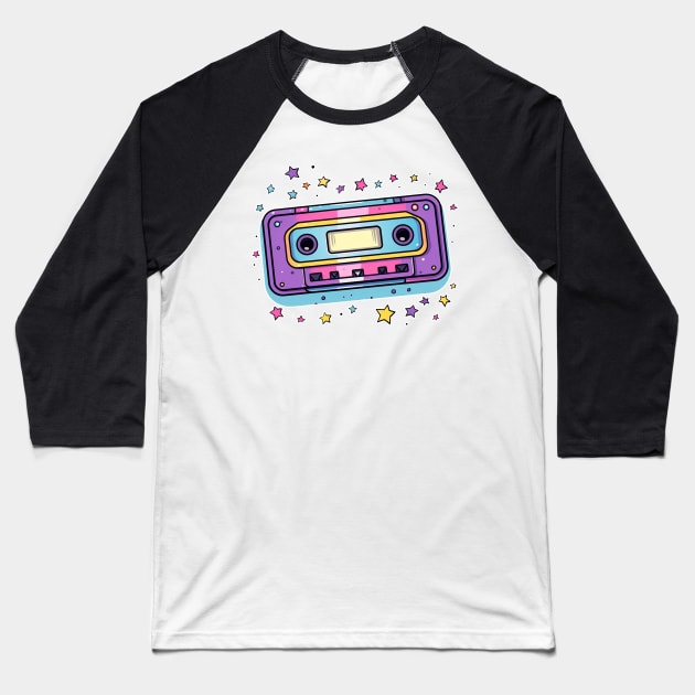 90s Cassette Tape Baseball T-Shirt by Hsbetweenus